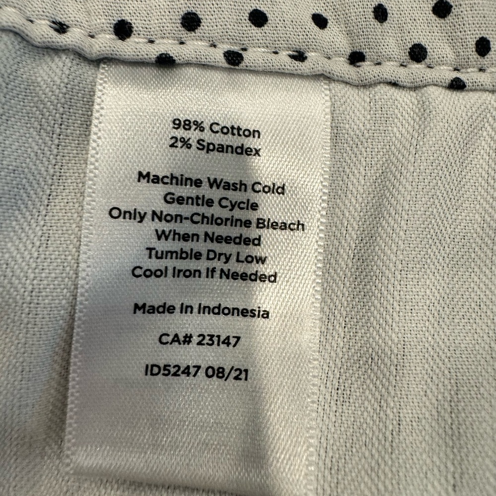Talbots Perfect Crop Pant Curvy Fit Navy Blue Size 12P - Picture 6 of 10